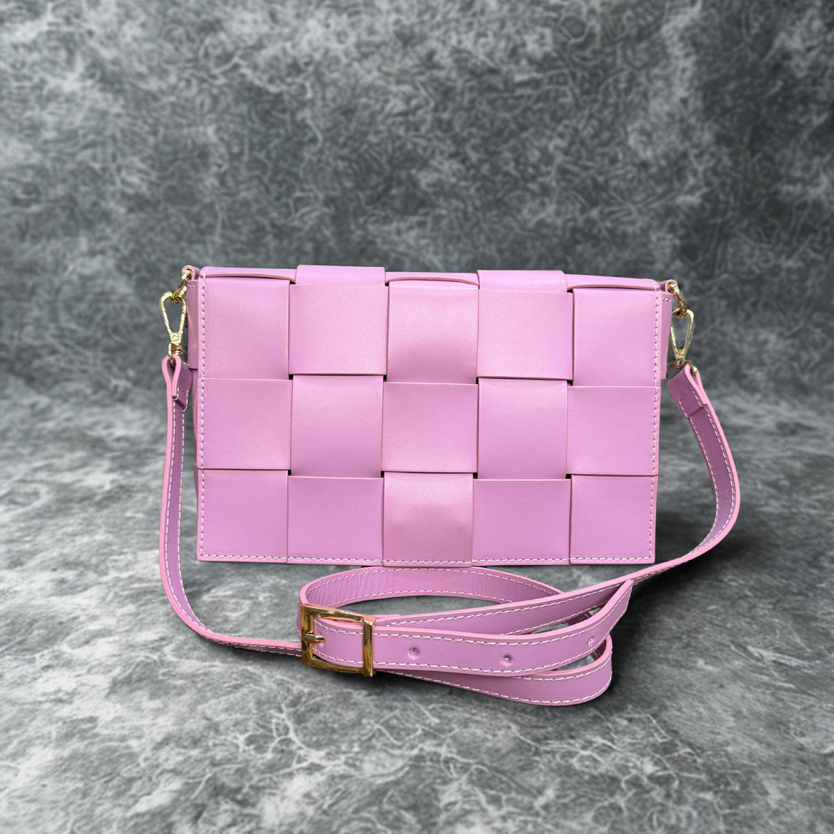 ARTISAN ITALIAN LEATHER BOTTEGA INSPIRED FLAP SHOULDER BAG