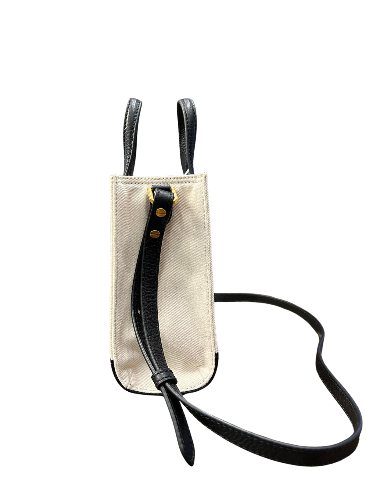 Bally Keep On Bar Tote Bag in Canvas with Grained Leather Trim