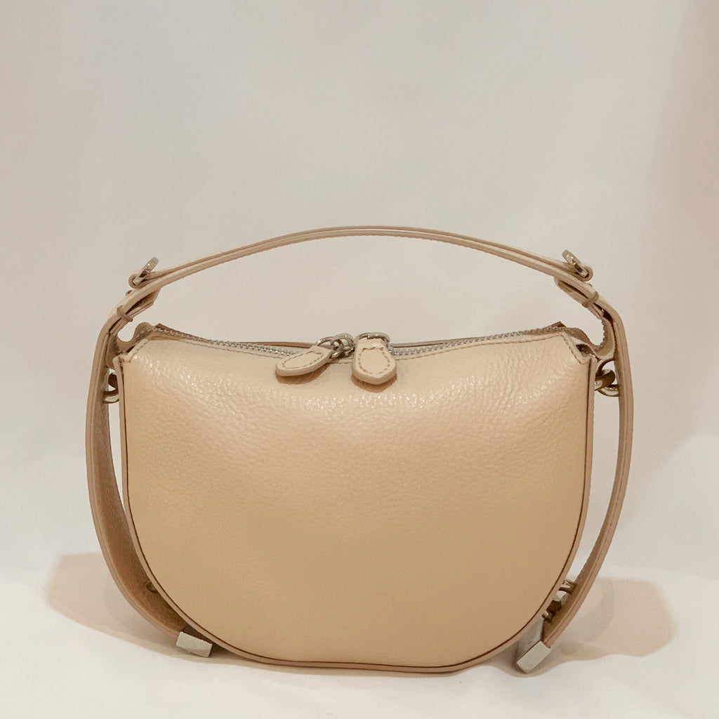 Gina Monroe Cush Leather Half Moon Bag