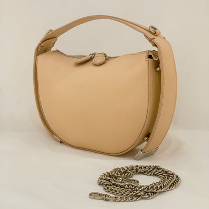 Gina Monroe Cush Leather Half Moon Bag