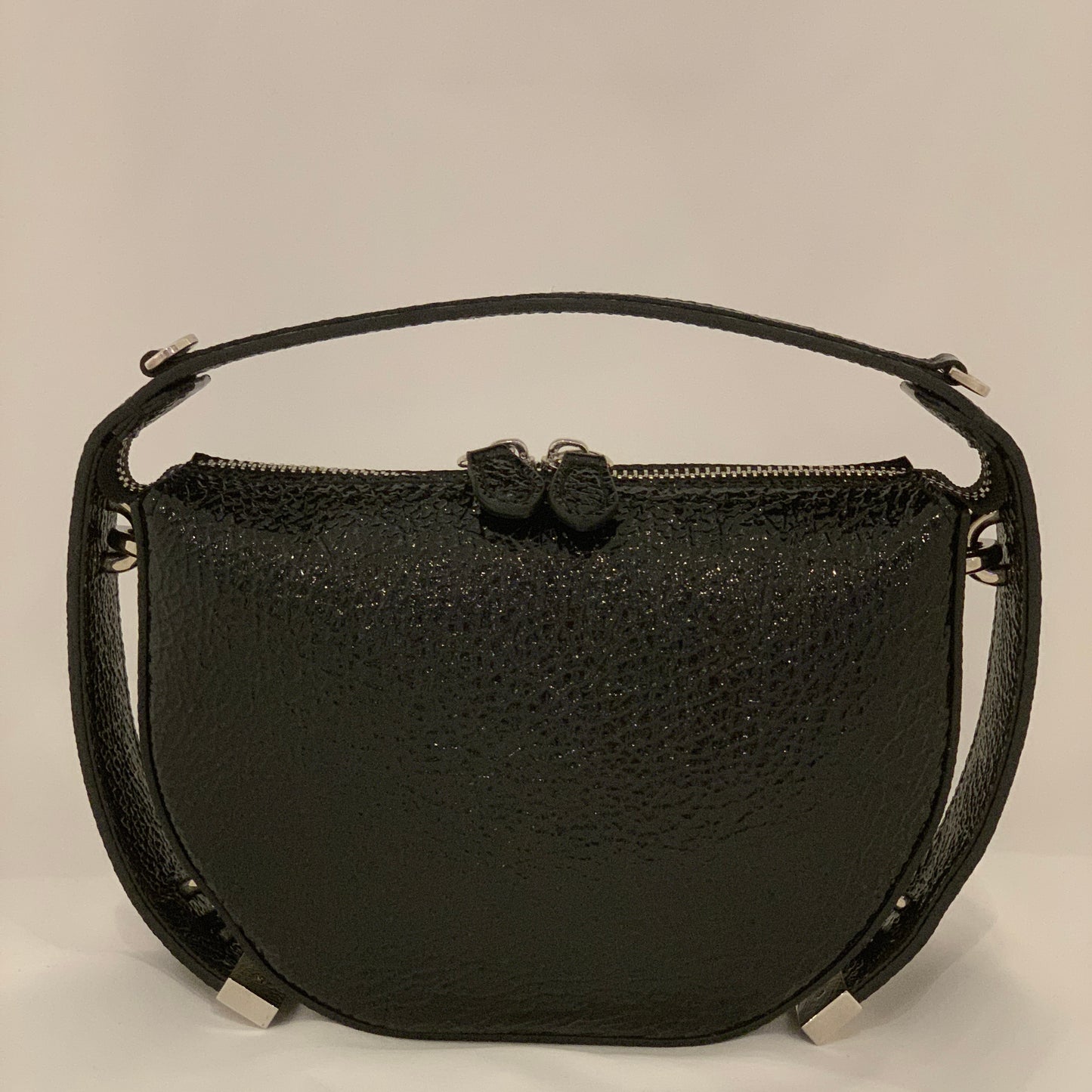 Gina Monroe Cush Leather Half Moon Bag