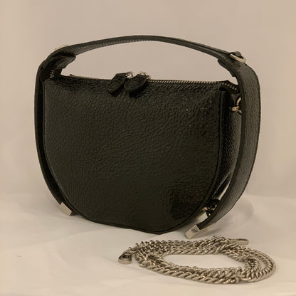 Gina Monroe Cush Leather Half Moon Bag