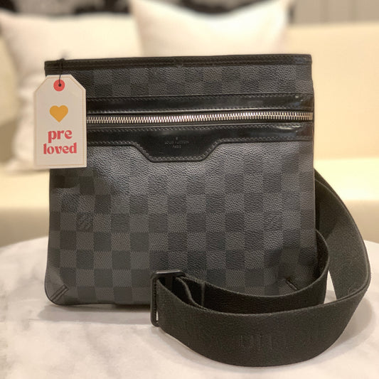 Louis Vuitton Gray Damier Graphite Coated Canvas Thomas Bag