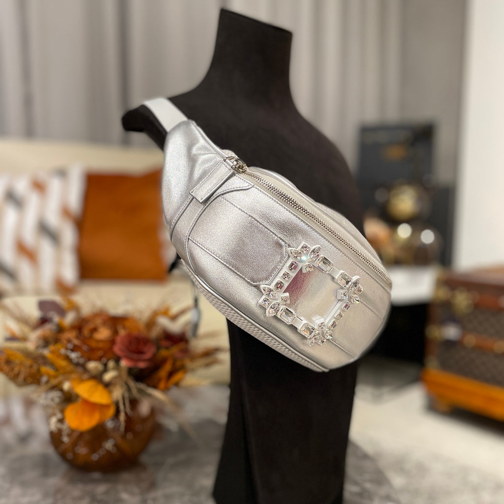 Roger Vivier Belty Viv’ Belt Bag with Crystal Buckle